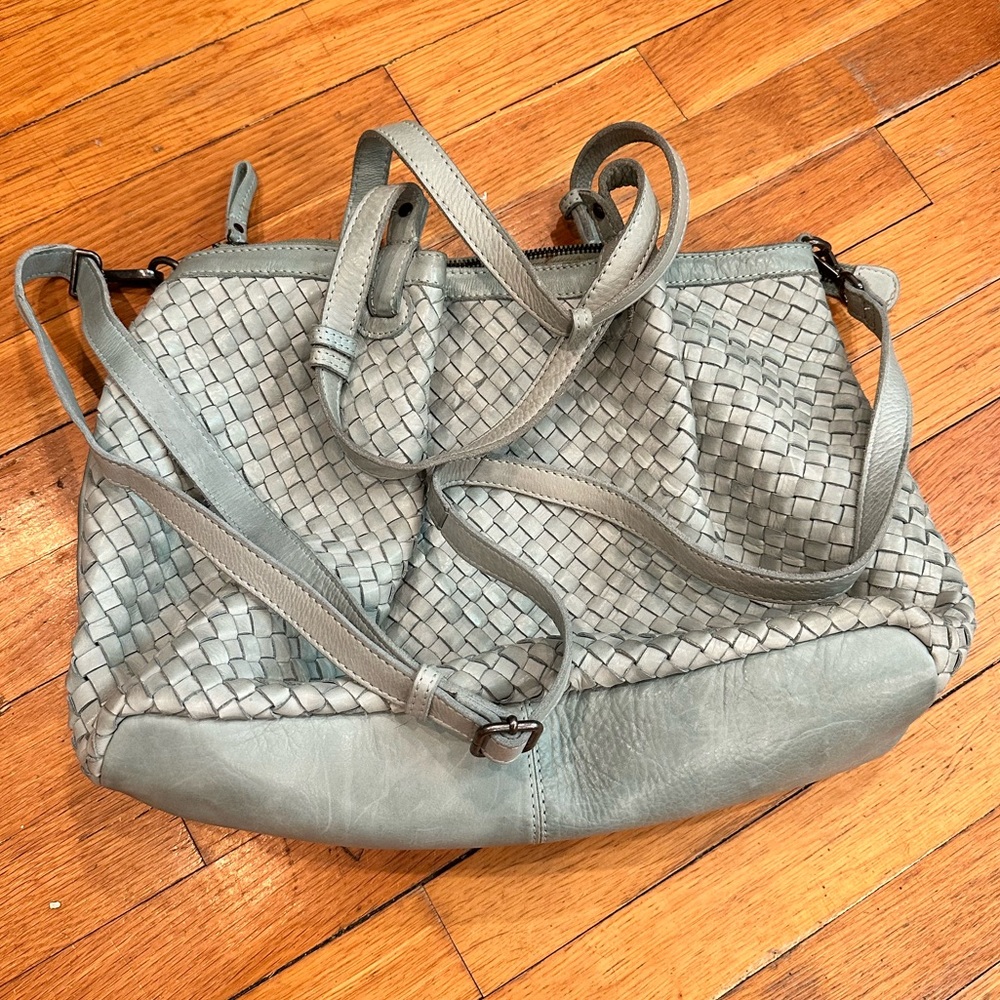 Genuine Leather Seaglass Green bag